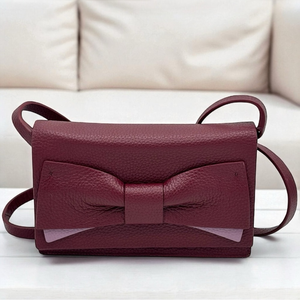 NWT Kate Spade Eden Lane Jacinda Crossbody Bag – Merlot / Mulberry